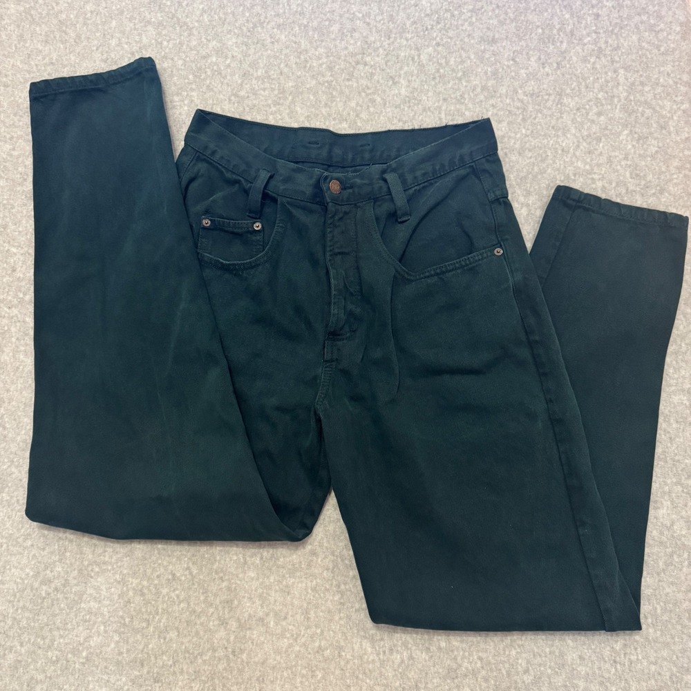 Eunina‎ New Generation Vintage Mens Forest Green Denim Jeans Made in USA Size M